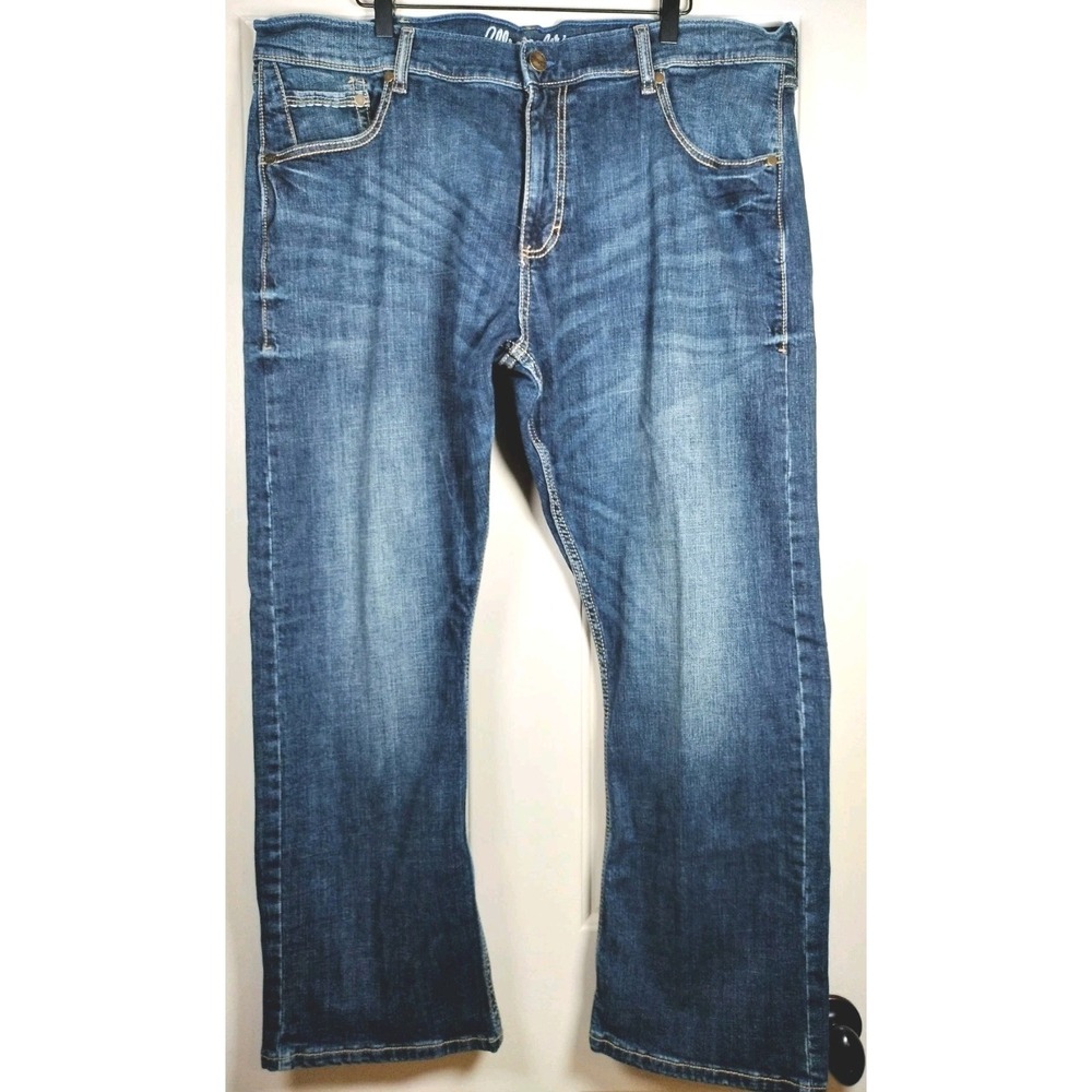 Wrangler Retro Jeans Mens 40x32(28) Slim Boot Blue Denim Stretch Mid Rise Denim